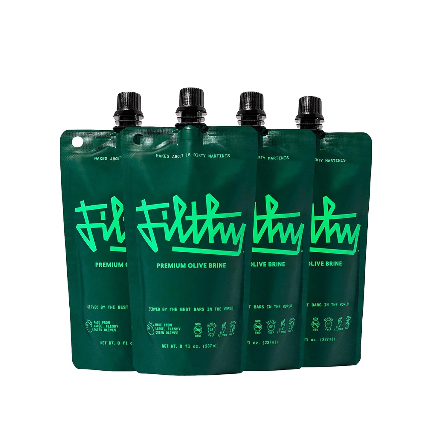 Cocktail: Filthy Olive Brine: Olive Juice for Dirty Martinis, 2 Pack