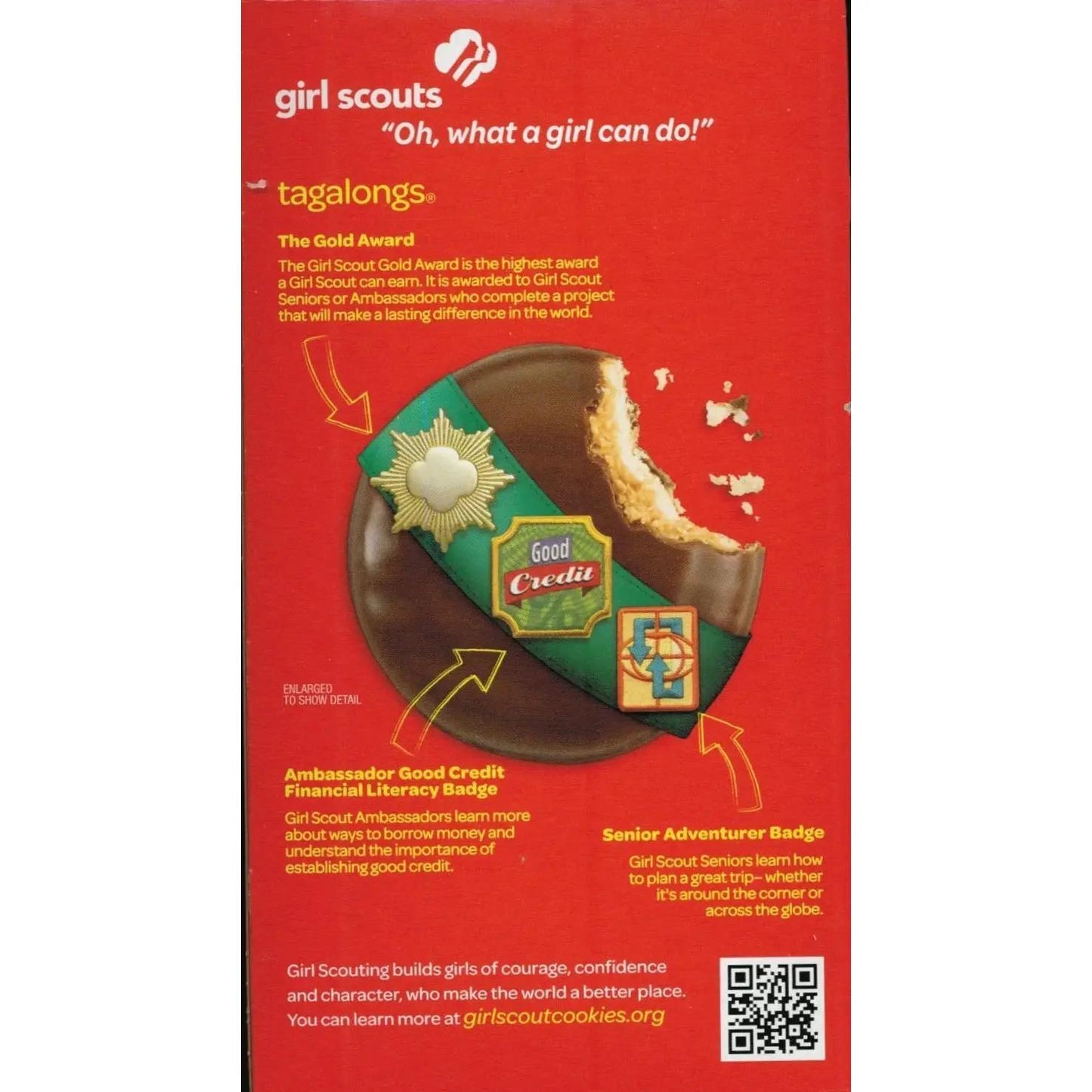 Girl Scout Cookies: Peanut Butter Patties Tagalongs, 1 box