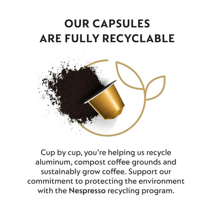 Nespresso: Original Line, Volluto Capsules, Mild Roast Espresso Coffee, 50 Pods