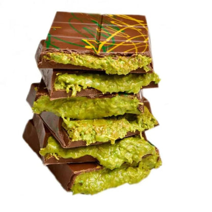 Dubai Candy: Knafeh Dubai Chocolate Pistachio Bar, 1  7.5 oz Bar