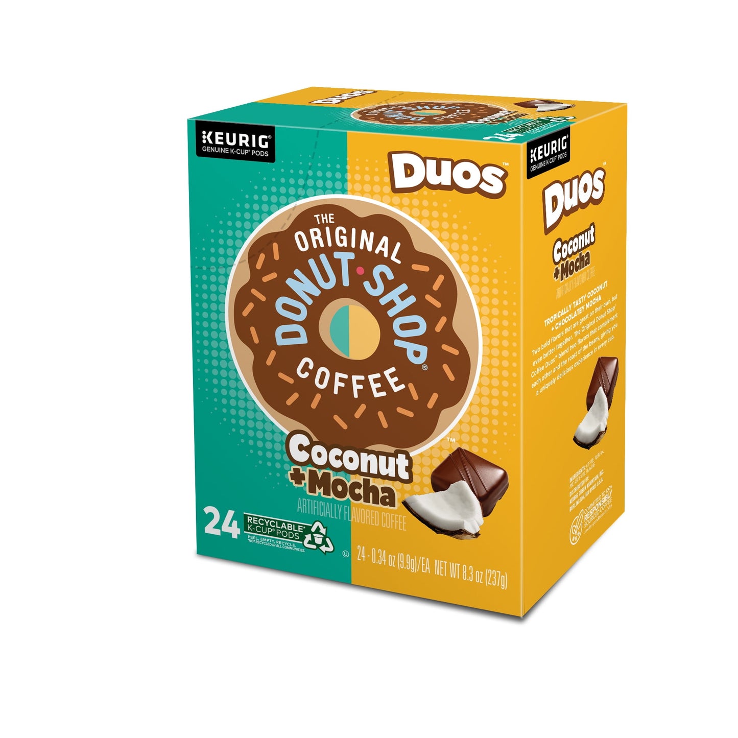 The Original Donut Shop: Coconut Mocha, Medium Roast K-Cup Coffee Pods, 24 Pack