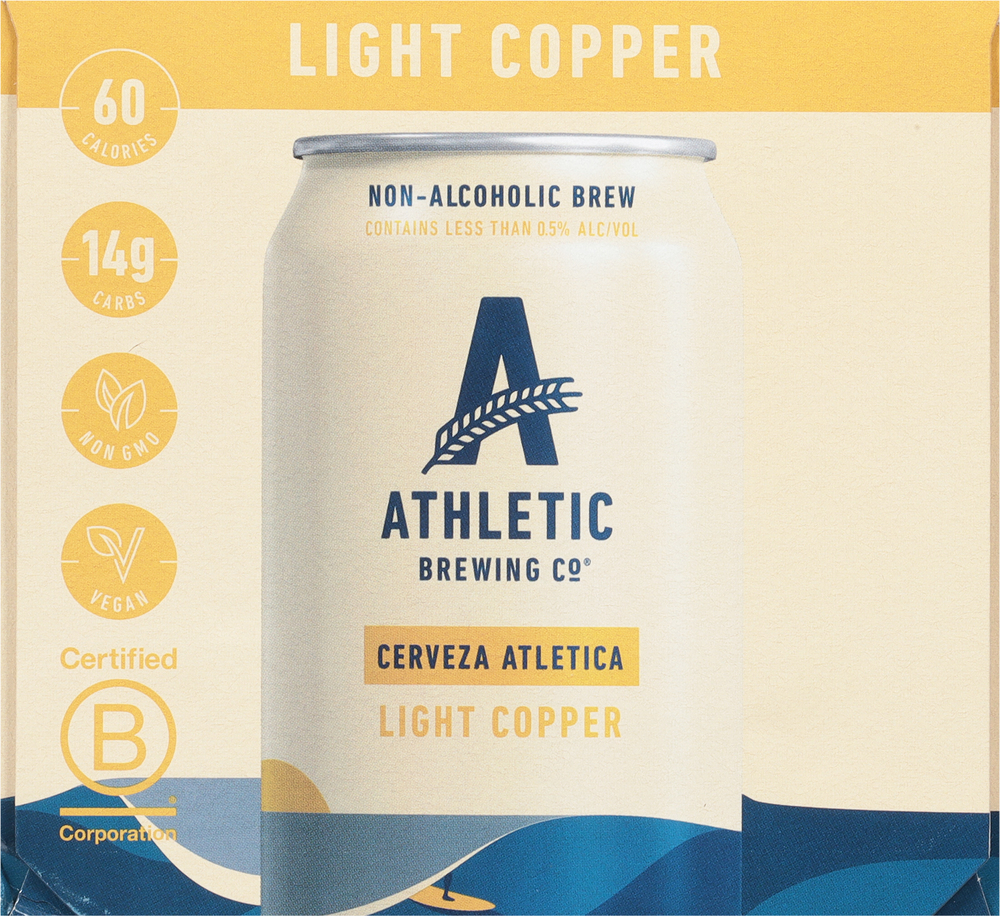 Beer: Athletic Brewing Company: Cerveza Atletica - Craft Non-Alcoholic Beer, 12 Pack Cans