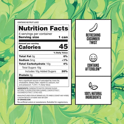 Cocktail: FREE AF: Gin & Tonic, Non Alcoholic Cocktail Mixer, 12 Pack