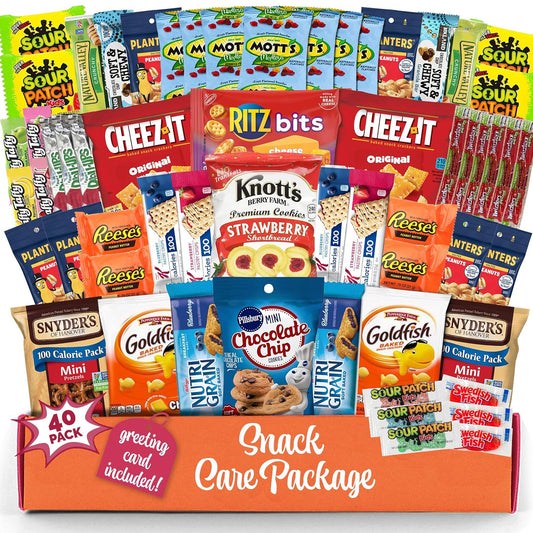 Snack Box: American Variety Pack, 40 Different Snacks