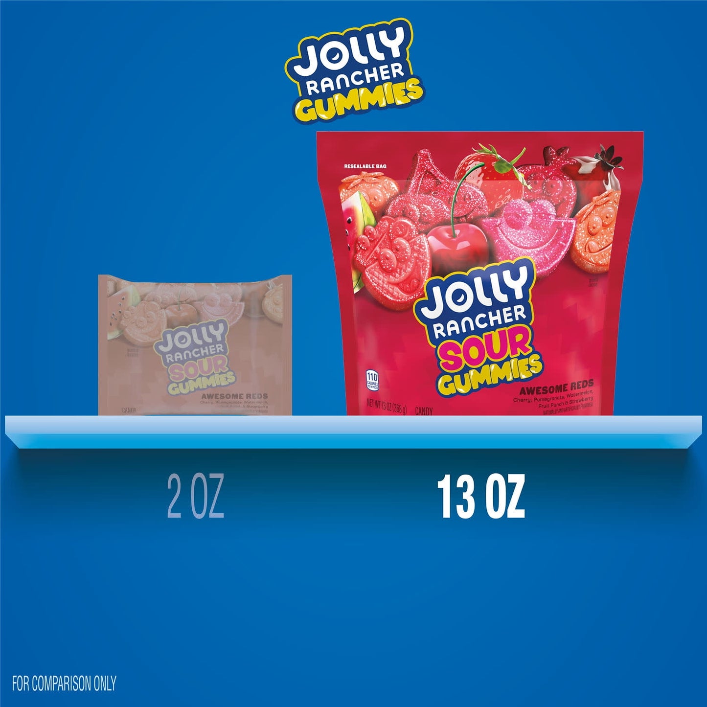 Jolly Rancher: Sour Gummies Awesome Reds, 1 Bag