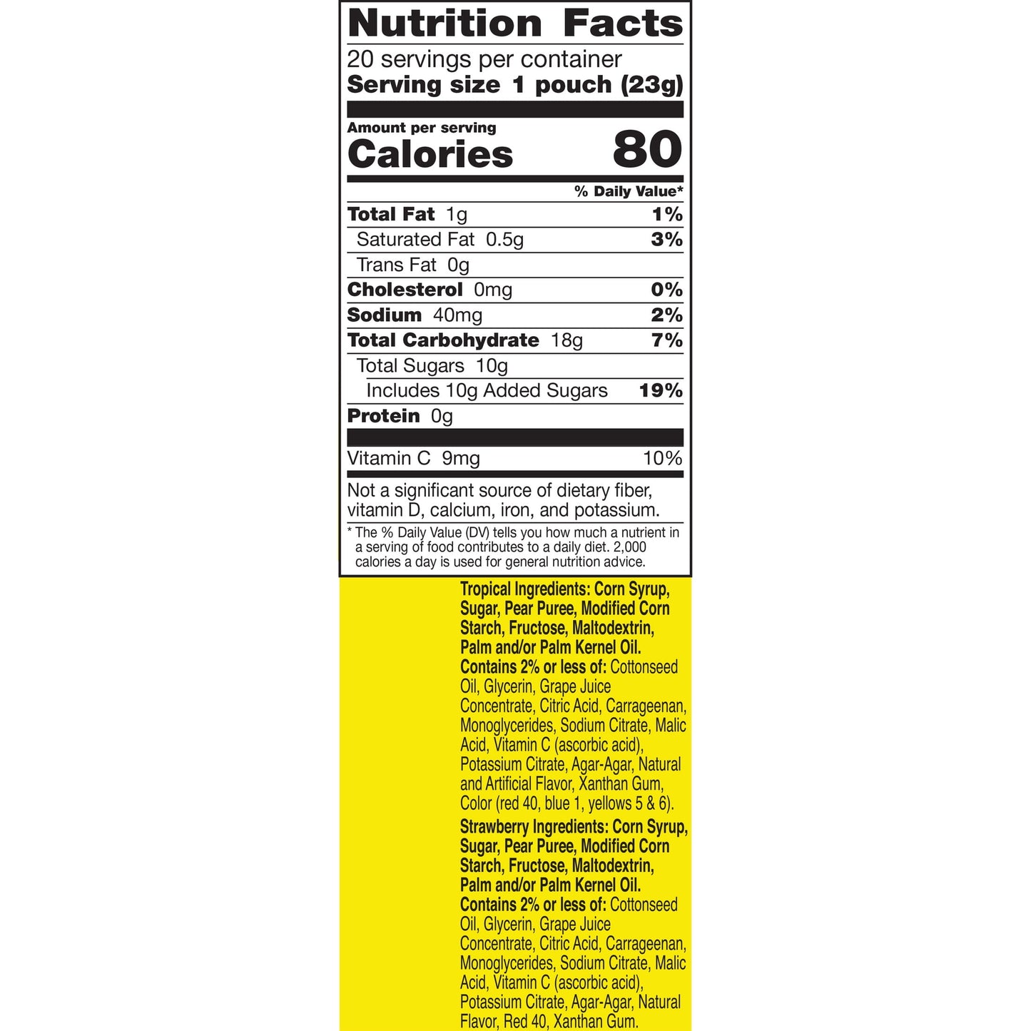 Gushers: Fruit Flavored Snacks, Tropical and Strawberry Flavors, 20 Pack