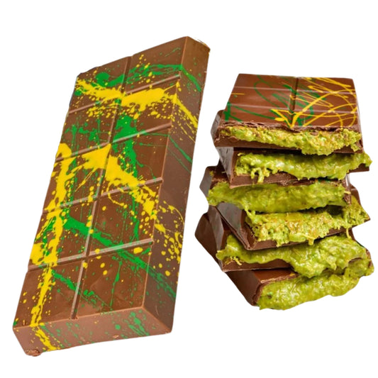 Dubai Candy: Knafeh Dubai Chocolate Pistachio Bar, 1  7.5 oz Bar