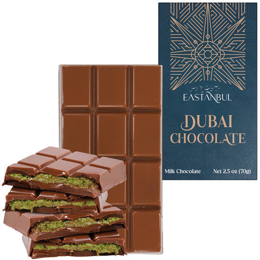 Dubai Candy: Eastanbul Dubai Chocolate Bar Pistachio, 1  2.5 oz. Bar