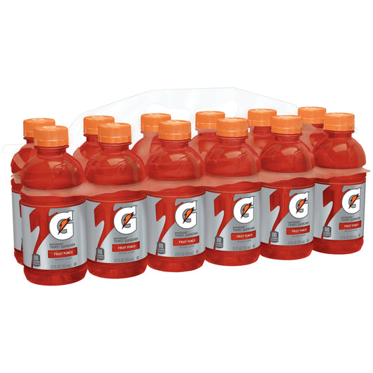 Gatorade Thirst Quencher: Fruit Punch - Sports Drinks, 12 fl. oz., 12 Pack Bottles