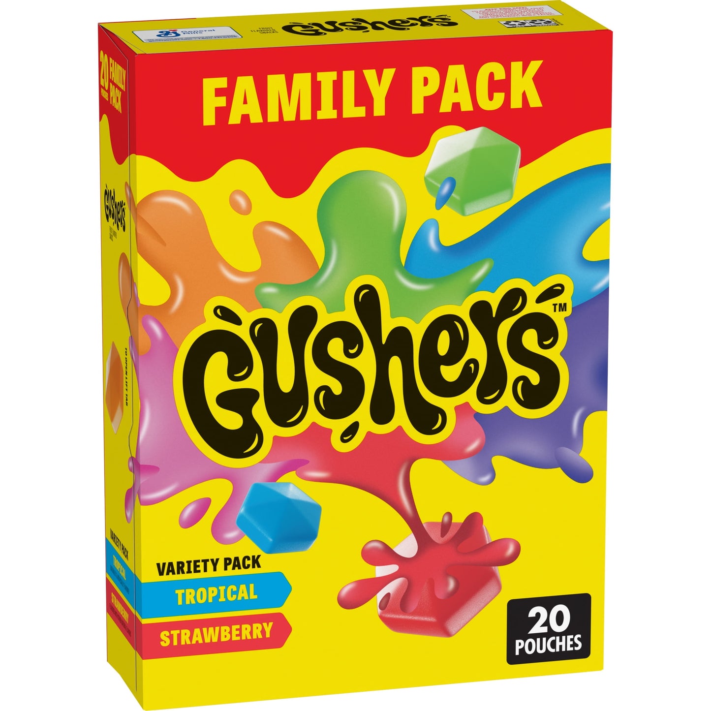 Gushers: Fruit Flavored Snacks, Tropical and Strawberry Flavors, 20 Pack