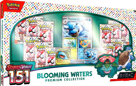 Pokémon TCG: Blooming Waters - 151 Premium Collection, 12 Booster Packs