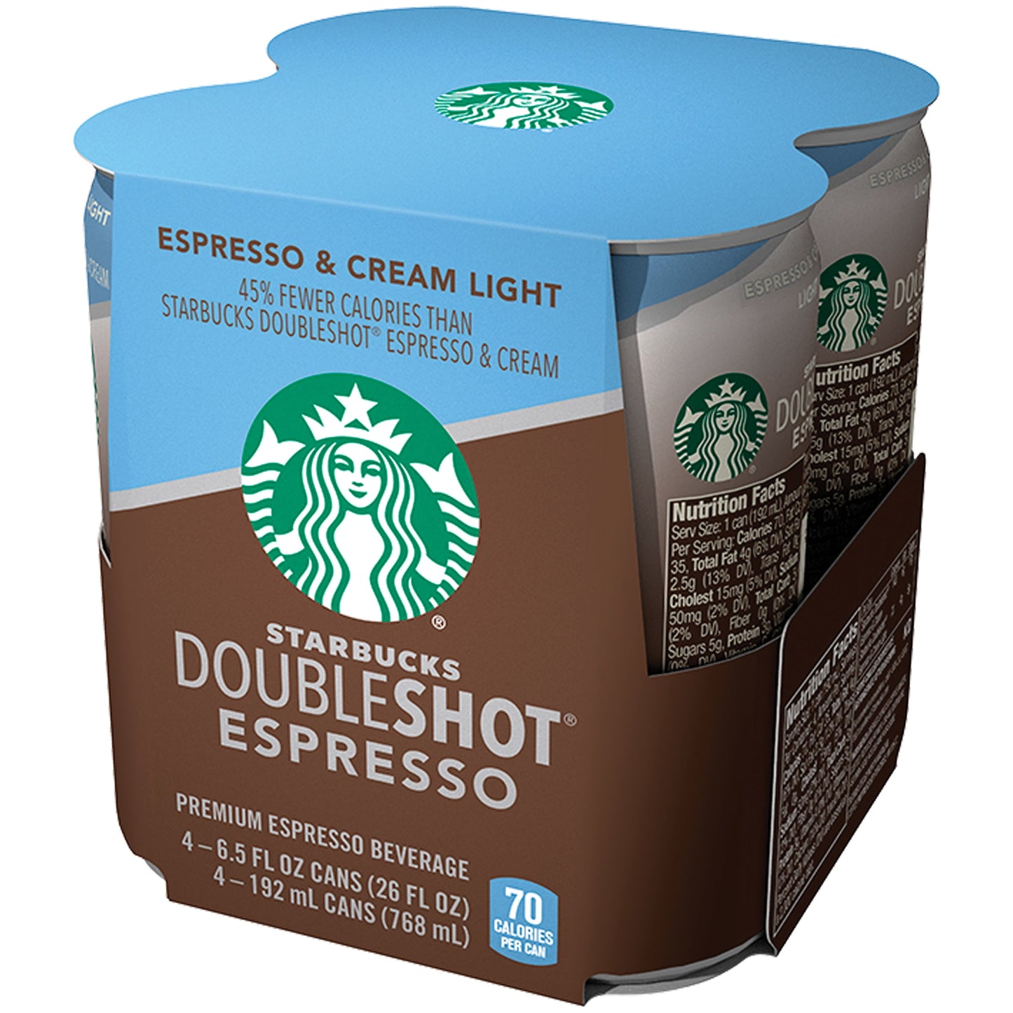 Starbucks: Espresso & Cream Premium Espresso Beverage, 4 Pack Cans