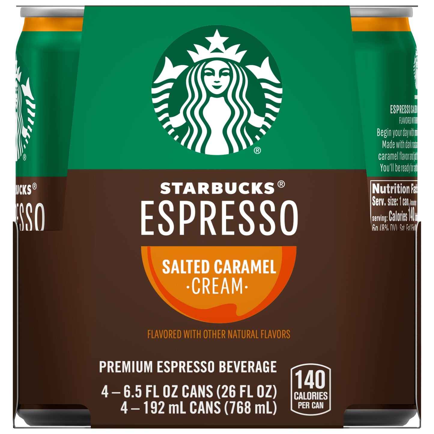 Starbucks: Espresso & Cream Premium Espresso Beverage, 4 Pack Cans