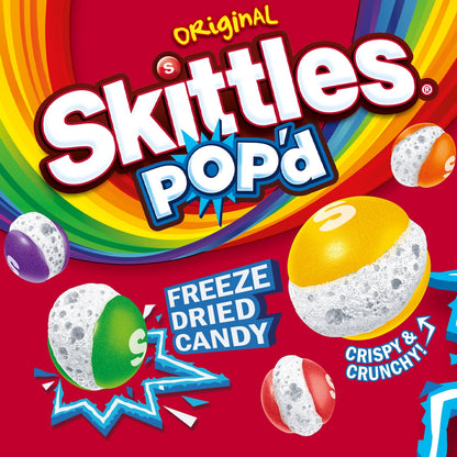 American Candy: SKITTLES POP'D Originals Freeze Dried Candy, 1  Bag