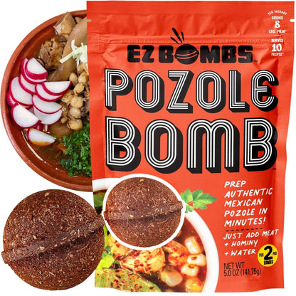 EZ Bombs: Pozole Bomb Seasoning, 1 Bag, 2 Pieces