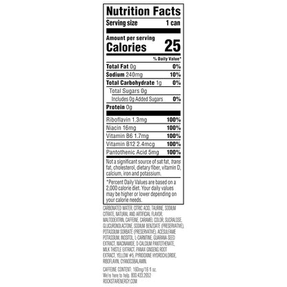 Rockstar Energy Drink: Sugar Free, 16 oz., 12 Pack