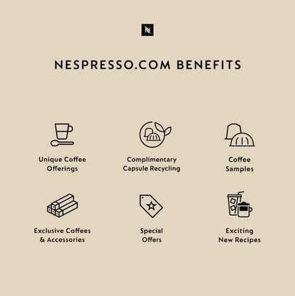 Nespresso: Original Line, Arpeggio Decaffeinato Capsules, Dark Roast Espresso Decaf Coffee, 50 Pods