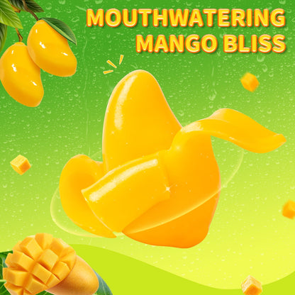 Chinese Candy: AMOS Peelerz Gummies Peelable Mango Candy, 8 pack
