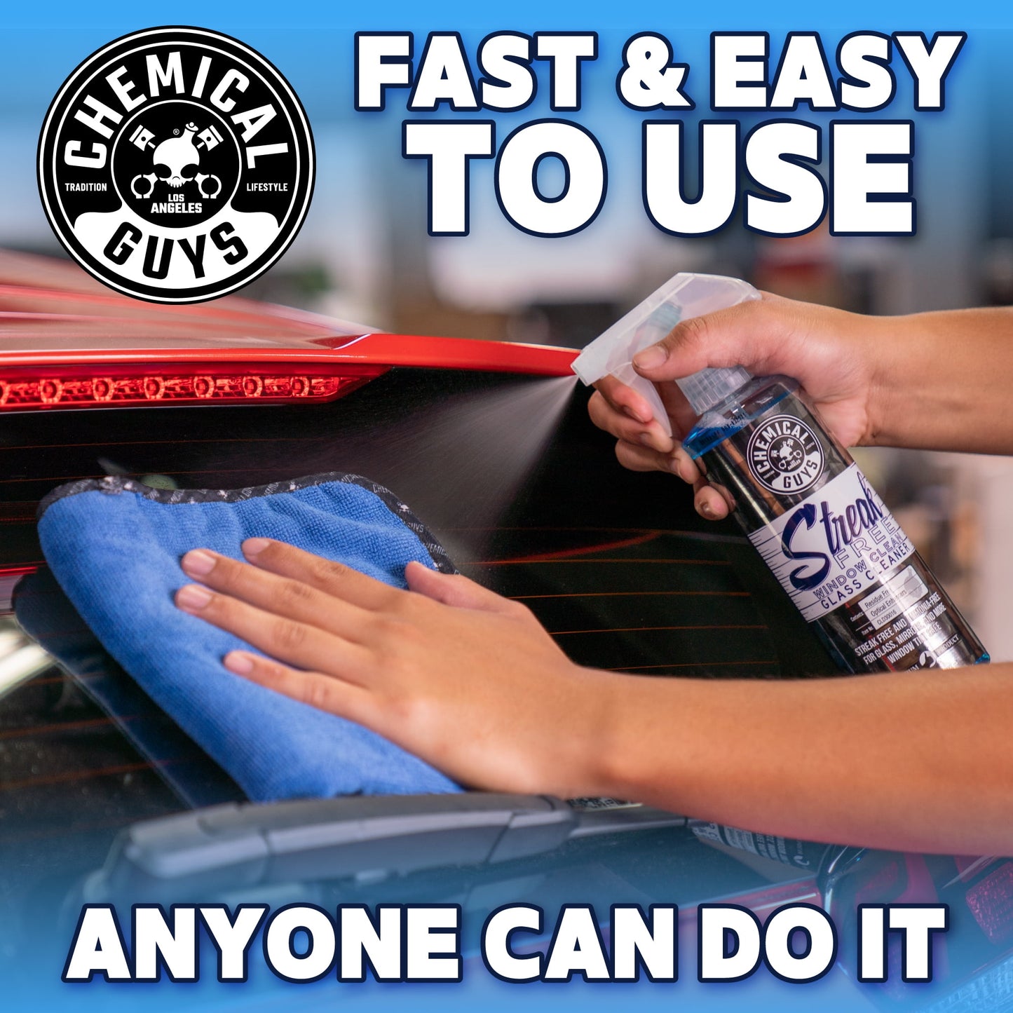 Chemical Guys: Streak Free Window Clean, 16 oz bottle