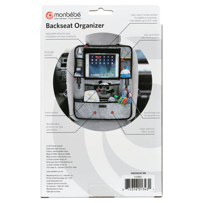 Monbebe: Backseat Car Organizer, Black