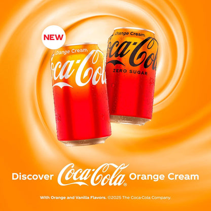Coca Cola: Orange Cream Soda, Zero Sugar, 12 oz., 12 Pack