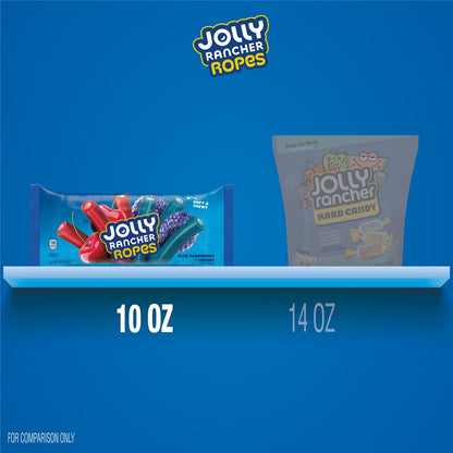 American Candy: Jolly Rancher Ropes, Blue Raspberry and Cherry Flavored, 1 Bag