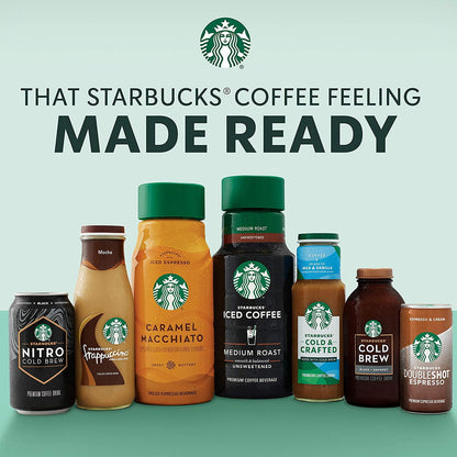 Starbucks: Frappuccino Mocha Iced Coffee Drink, 12 Pack Bottles
