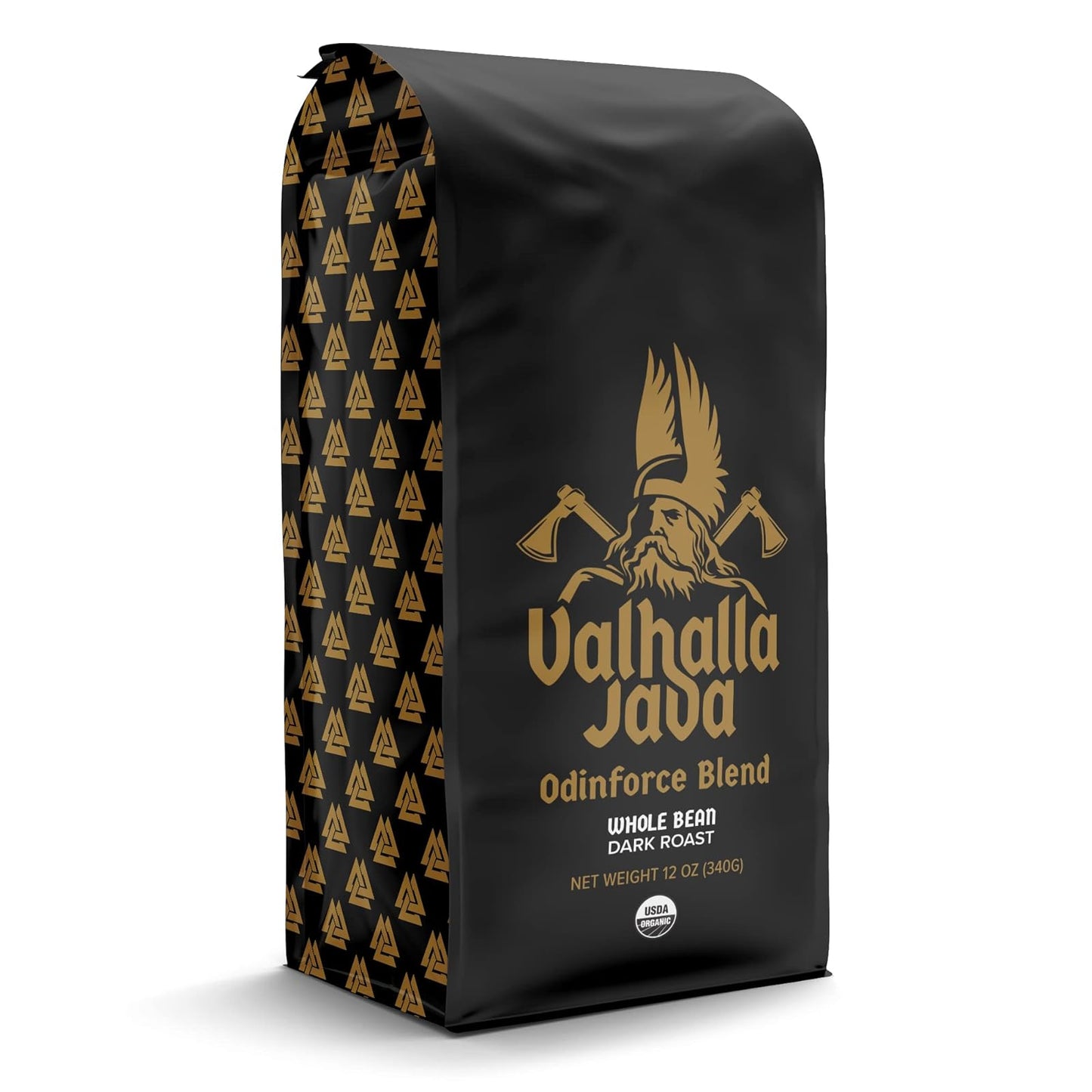 Death Wish Coffee: Valhalla Java Odinforce Blend, Dark Roast, Whole Bean, 12 oz.