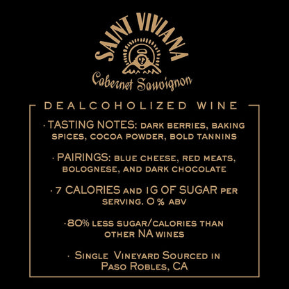 Wine: Saint Viviana: Cabernet Sauvignon, Non-alcoholic Red Wine, 1 Bottle