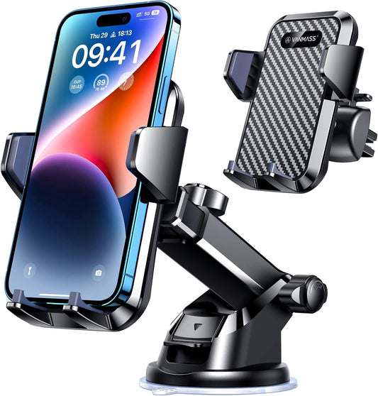 Military-Grade Car Phone Mount – Ultra-Strong Suction & 360° Rotation VANMASS