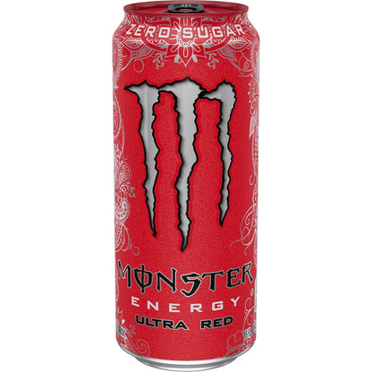 Monster Energy Drink: Red Zero Ultra, Sugar Free Energy Drink, 16 oz., 15 pack