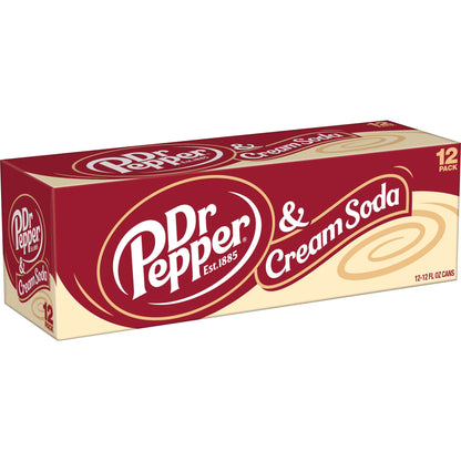 Dr. Pepper: Cream Soda Pop, 12 fl. oz., 12 Pack Cans