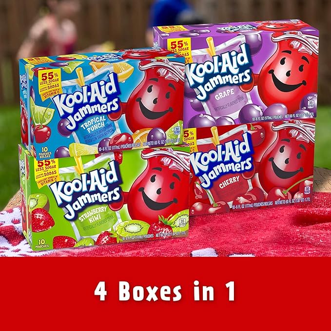Kool-Aid: Jammers, Flavor Variety Pack, 40 Pack