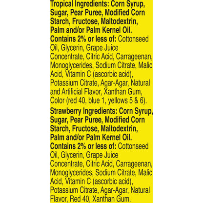 Gushers: Fruit Flavored Snacks, Tropical and Strawberry Flavors, 20 Pack