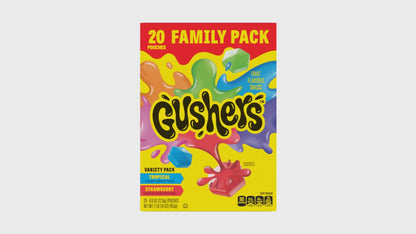 Gushers: Fruit Flavored Snacks, Tropical and Strawberry Flavors, 20 Pack